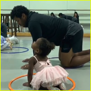 Russell Wilson Takes Ballet Class with Daughter Sienna - Watch Now!