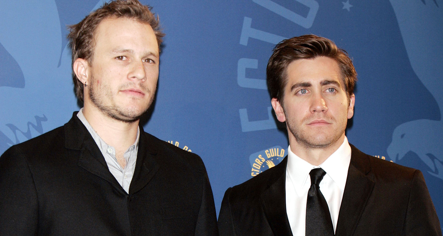 HWC Trading A4 Heath Ledger & Jake Gyllenhaal Brokeback Mountain Geschenke Geducktes Signiertes Autogramm Foto Für Fans Von Film Memorabilien