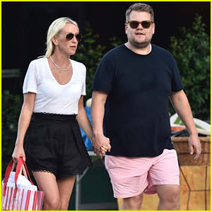 James Corden & Wife Julia Hold Hands While on Vacation in Italy