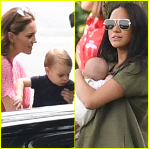 Kate Middleton & Meghan Markle Bring Prince Louis, Prince George & Baby Archie to Polo Match!