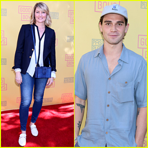 KJ Apa & Madchen Amick Support 'Riverdale' Creator at Opening of New Play!