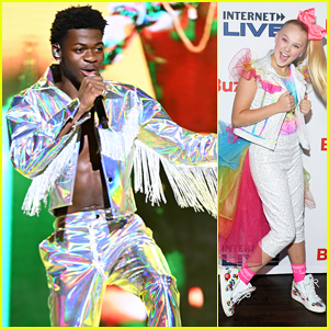 Lil Nas X & JoJo Siwa Hit The Stage at Buzzfeed's Internet Live Event!