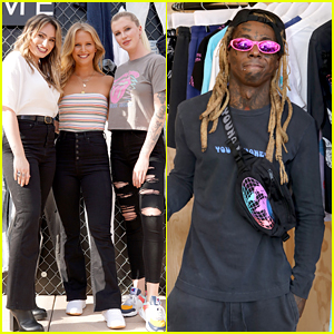 Lil Wayne Gets Support from Hollywood's New Generation at American Eagle Launch Event!