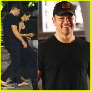 Matt Damon & Wife Luciana Board a Boat on Romantic Night Out in Italy