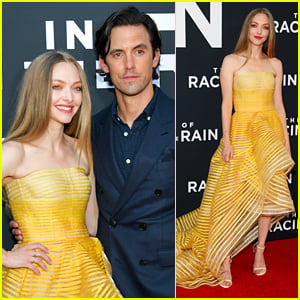 Amanda Seyfried & Milo Ventimiglia Are Joined by Dogs at 'Art of Racing in the Rain' Premiere
