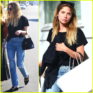Ashley Benson Rocks Her New Sunglasses Collection While Shopping