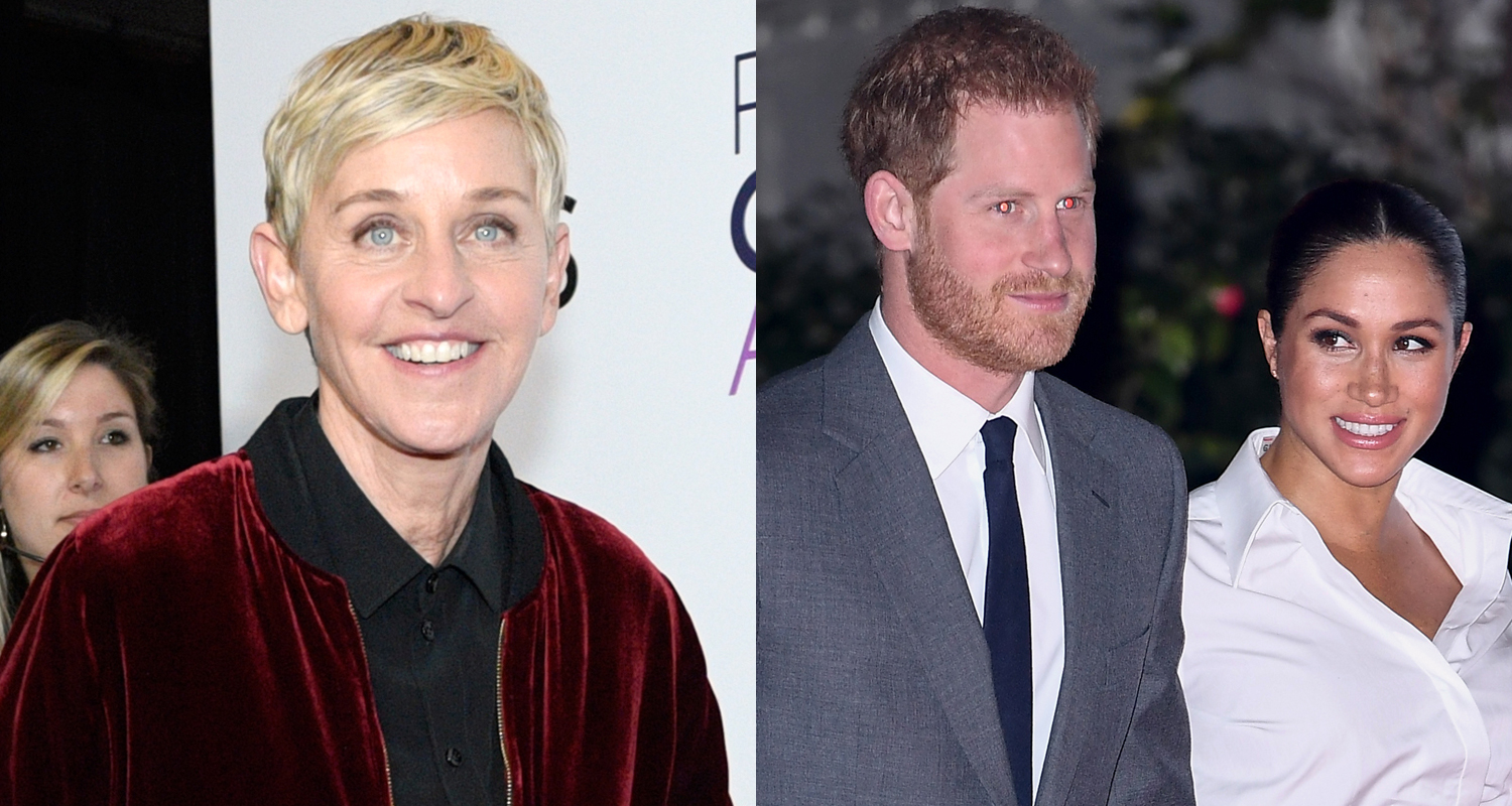 Ellen DeGeneres Defends Prince Harry & Meghan Markle Following Private