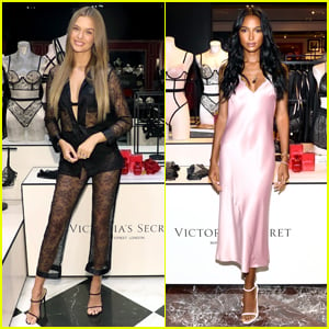 Josephine Skriver & Jasmine Tookes Promote New Victoria's Secret Collection!