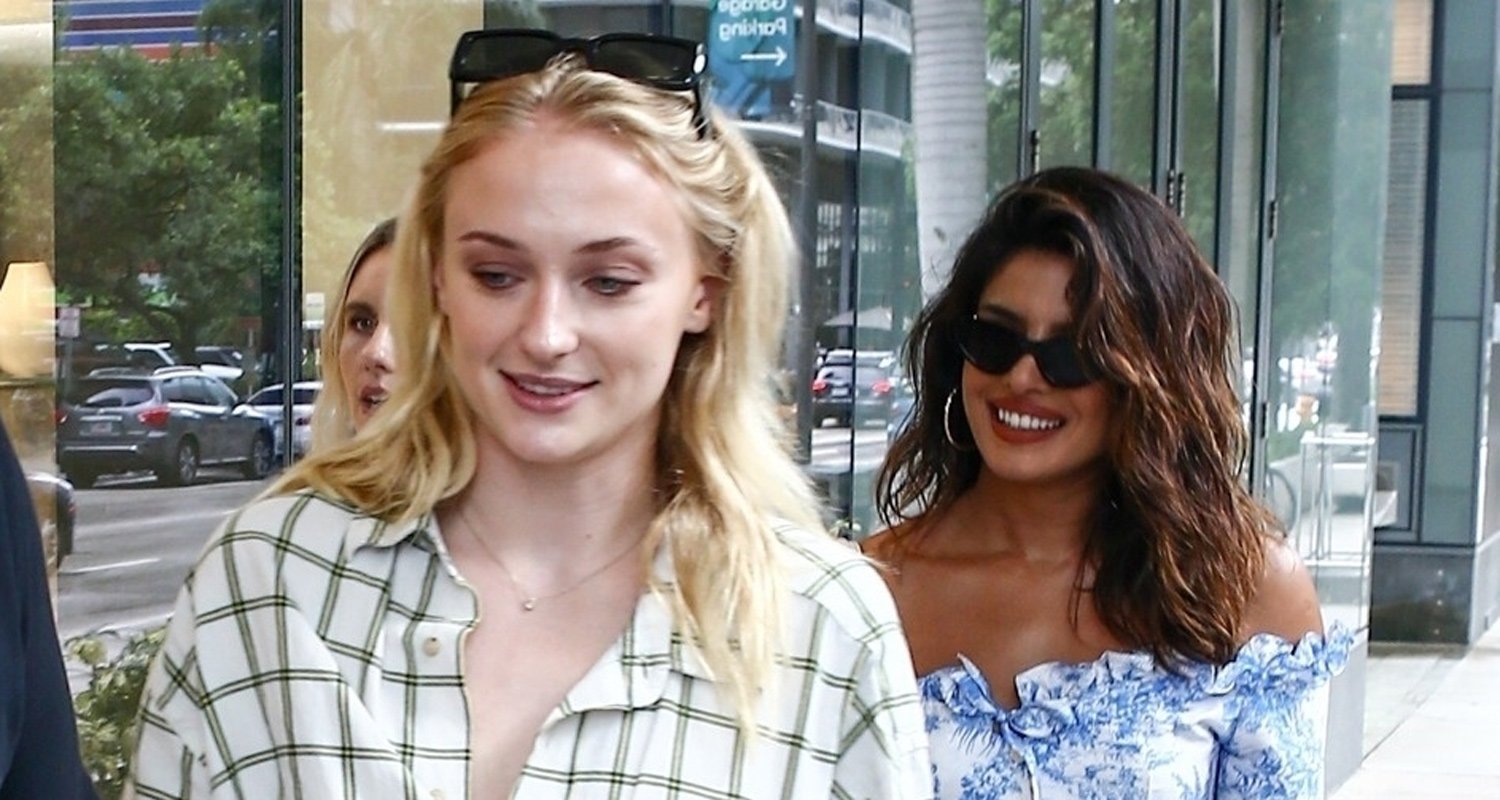 Sophie Turner & Priyanka Chopra Have Girls Day In Miami Celebrity