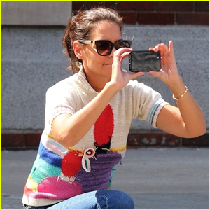 Katie Holmes Plays Photographer While Out in NYC