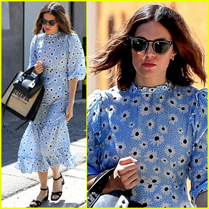 Mandy Moore Keeps It Fresh in Floral Gown for Salon Visit