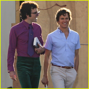 Zachary Quinto & Matt Bomer Get Into Character on 'The Boys in the Band' Set