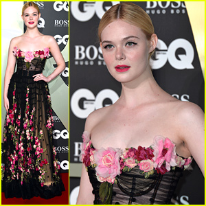Elle Fanning Wows in Black Sheer Dress at GQ Men of the Year Awards 2019