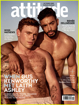 Gus Kenworthy Goes Shirtless for 'Attitude' Cover with Laith Ashley
