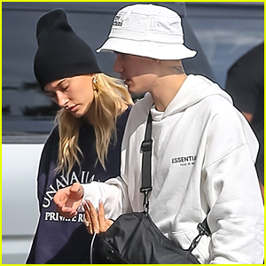 Hailey & Justin Bieber Hold Hands While Heading to the Movies