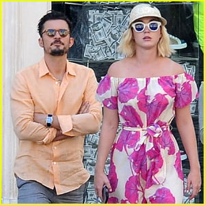 Katy Perry & Orlando Bloom Couple Up For Shopping Trip in Rome!