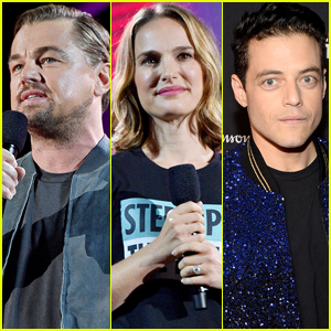 Leonardo DiCaprio Joins Fellow Oscar Winners Natalie Portman & Rami Malek at Global Citizen Festival 2019