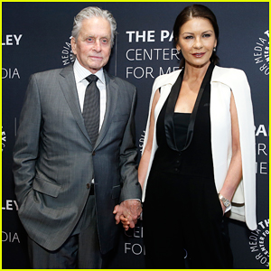 Michael Douglas Gets Support from Catherine Zeta-Jones at Paley Center ...