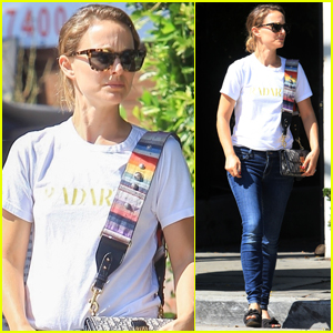 Natalie Portman Meets Up with Friends for Lunch at Gracias Madre