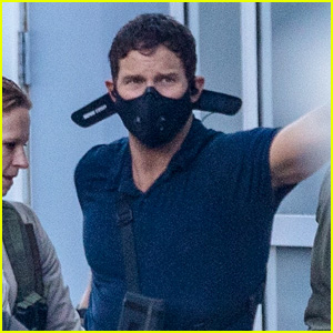 Chris Pratt Stares Down an Alien While Filming 'Ghost Draft' - See Pictures From the Set!