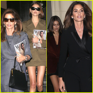 Cindy Crawford & Kaia Gerber Step Out in Style for Events in NYC!