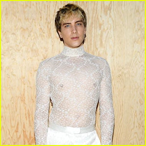 'AHS' Star Cody Fern Wears Sheer Shirt to Louis Vuitton Show