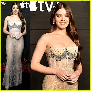 Hailee Steinfeld Shimmers in Sheer Dress at 'Dickinson' Premiere