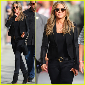 Jennifer Aniston Gets Chic For 'Jimmy Kimmel Live' Appearance