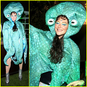 Kesha Dresses Up As Octopus For Her Jack Daniel’s Tennessee Apple Halloween Party!