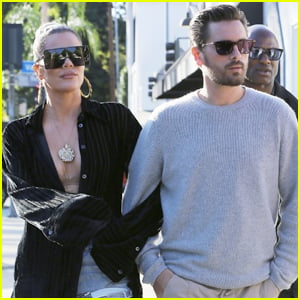 Khloe Kardashian Holds on Close to Scott Disick as They Head to Lunch