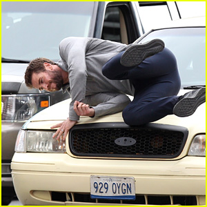 Liam Hemsworth Gets Hit by a Taxi Cab on the Set of New Series 'Dodge & Miles'!