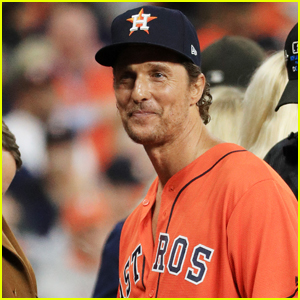 Matthew McConaughey Cheers On Houston Astros at World Series 2019!