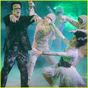 Sean Spicer Literally Turns Into a Monster, Somehow Survives 'DWTS' Halloween Week (Video)