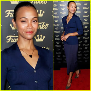 Zoe Saldana Attends the Grand Opening of the Funko Hollywood Store!