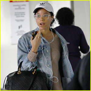 Alisha Wainwright Arrives in L.A. After Filming 'Palmer' in New Orleans