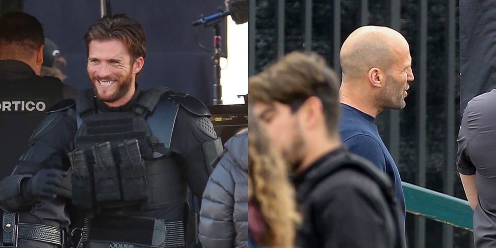 Scott Eastwood & Jason Statham Film Scenes for ‘Cash Truck’ in LA