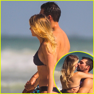 James Maslow Hits The Beach With Girlfriend Caitlin Spears In Tulum