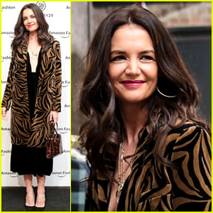 Katie Holmes Shops Around at Amazon x Refinery29's Holiday Pop-Up Shop in Soho