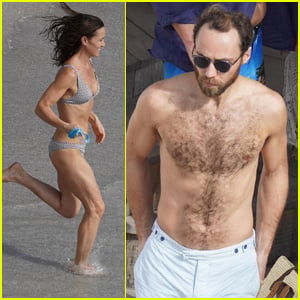Pippa Middleton & Younger Brother James Hit the Beach in St. Barts!