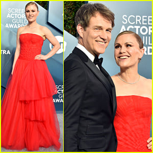Anna Paquin is Ravishing in Red With Stephen Moyer at SAG Awards 2020
