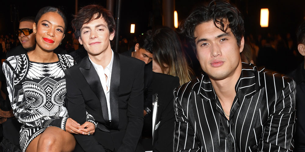 Charles Melton Steps Out For Balmain Fashion Show After ‘Bad Boys’ Premiere