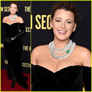 Blake Lively Stuns in Black Gown at 'The Rhythm Section' Premiere