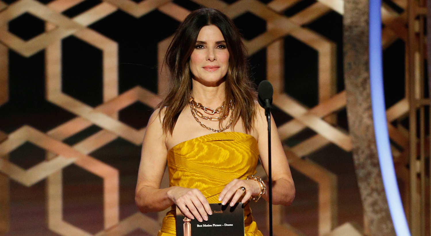 Sandra Bullock Had Oscar De La Renta Make Matching Bow for Her Dog for