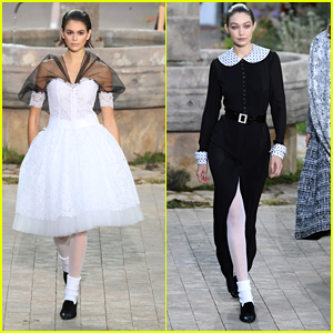Kaia Gerber Makes A Lovely Bride at Chanel Haute Couture Show in Paris