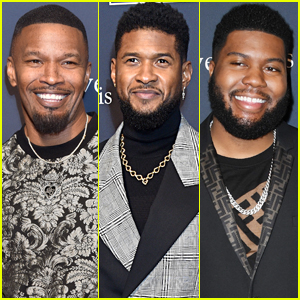 Jamie Foxx, Usher, & Khalid Support Diddy at Pre-Grammys Party!