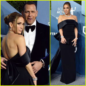 Jennifer Lopez Makes Stunning Arrival at SAG Awards 2020 with Alex Rodriguez