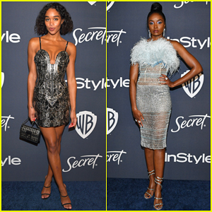 Laura Harrier & Kiki Layne Step Out In Style for Golden Globes 2020 After Party!