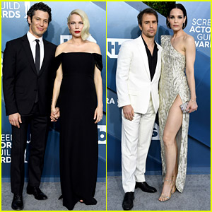Pregnant Michelle Williams & Fiance Thomas Kail Hold Hands on SAG Awards 2020 Red Carpet!