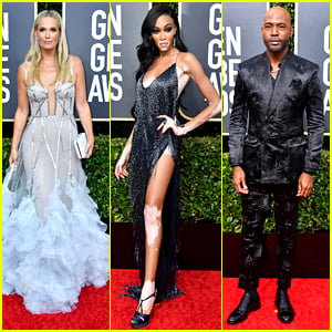 Molly Sims, Winnie Harlow & Karamo Brown Step Out In Major Style For Golden Globes 2020