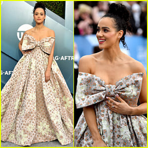Game of Thrones' Nathalie Emmanuel Is Wrapped with a Bow at SAG Awards 2020